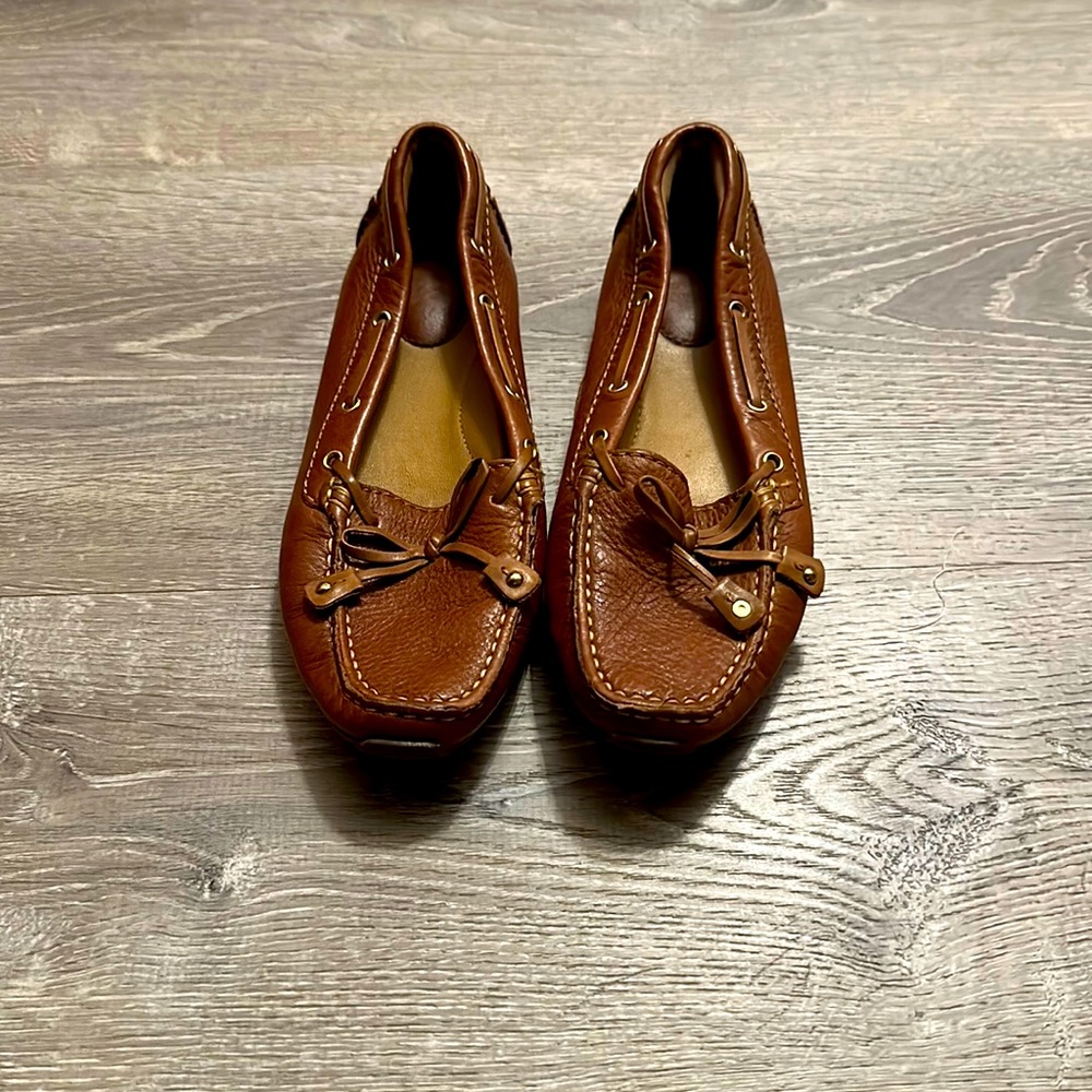 Tan loafers!
